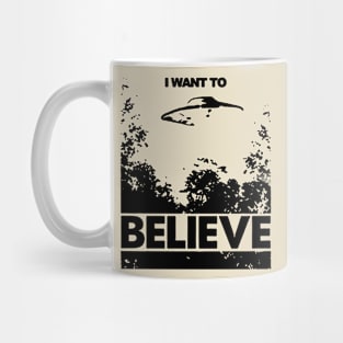 Pop art I Want To Believe X-Retro Style Mug